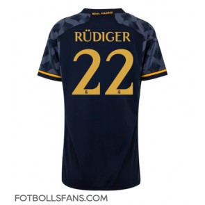 Real Madrid Antonio Rudiger #22 Replika Bortatröja Damer 2023-24 Kortärmad